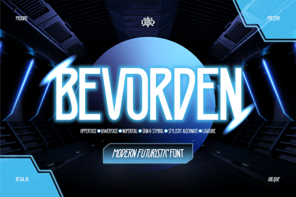 Bevorden: A Futuristic Display Font for Modern Editorial Design