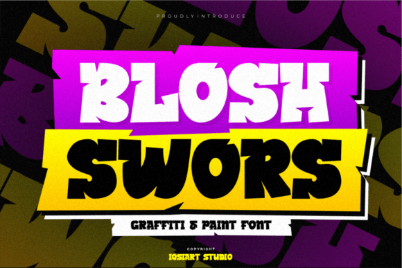 Blosh Swors Font for Bold Branding
