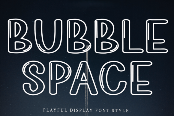 Bubble Space: The Playful Typeface for Handmade Shop Branding
