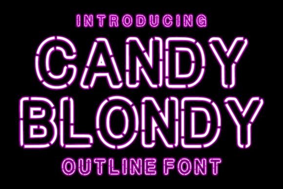 Candy Blondy: A Friendly Display Font for Web Design