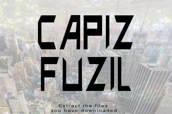 Capiz Fuzil: The Futuristic Display Typeface for Bold Web Design