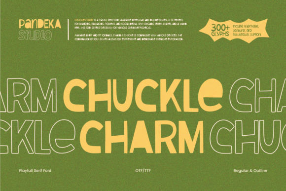 Chuckle Charm: The Playful Serif for Bold Campaigns