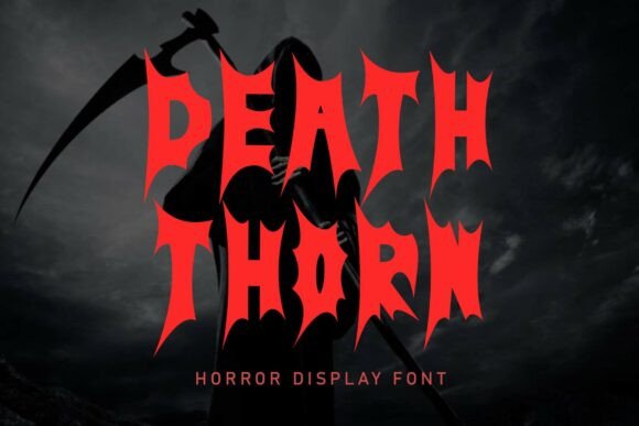Death Thorn: The Spooky Display Typeface for High-Impact Campaigns