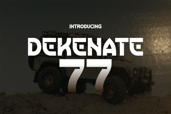 Dekenate 77: A Bold Display Font for Modern Brand Identity