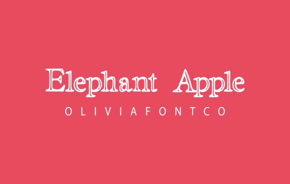 Elephant Apple: A Romantic Handwritten Typeface for Brand Identity