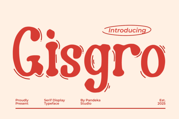 Gisgro: A Playful Serif Font for Bold Branding