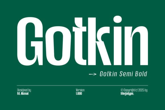Gotkin Semi Bold: A Modern Sans Serif Typeface for Digital Brands