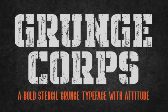 Grunge Corps: The Bold Typeface That Elevates Small Business Branding