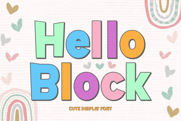 Hello Block: A Playful Display Font for Modern Branding