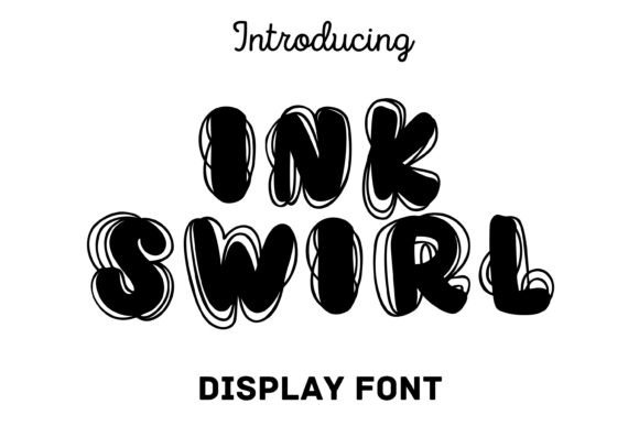 Ink Swirl: A Bold Handwritten Display Font for Creative Branding