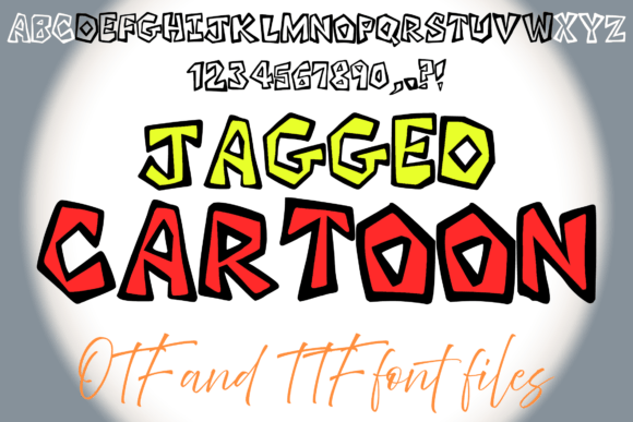 Jagged Cartoon: The Bold Typeface for Playful Editorial Design