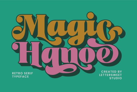 Magic Hanoe: A Retro Serif Font for Editorial Design