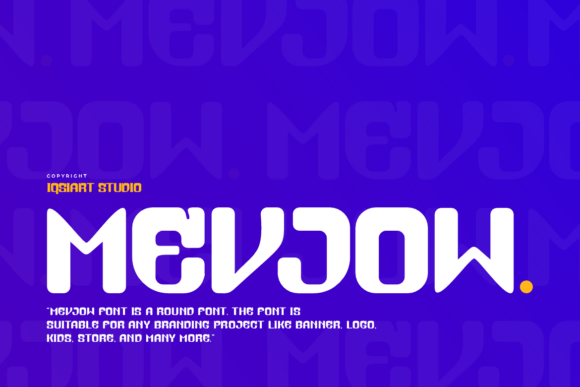 Mevjow: The Futuristic Rounded Typeface for Bold Branding