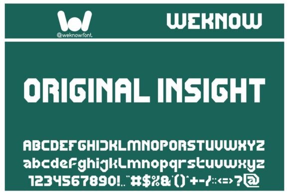 Original Insight: A Modern Display Font for Bold Campaigns