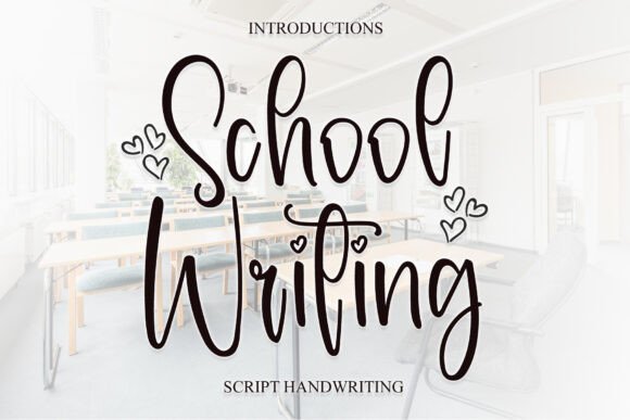 School Writing: The Perfect Display Font for Handmade Products