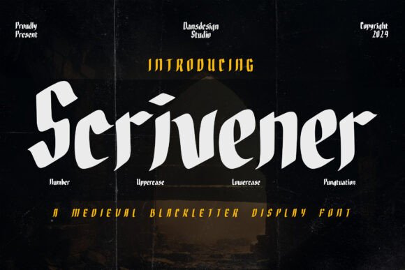 Scrivener: A Blackletter Font That Elevates Handmade Creations