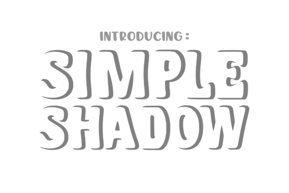 Simple Shadow: The Elegant Typeface for Memorable Brand Identity