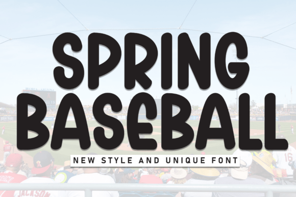 Spring Baseball Font for Campaign Design