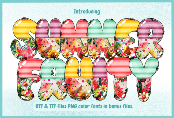 Summer Fruity: A Bold Typeface for Vibrant Editorial Design