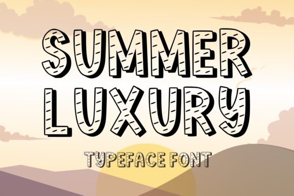 Summer Luxury: The Perfect Display Font for Bright Editorial Designs