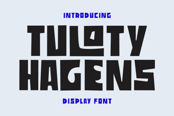Tuloty Hagens: A Bold Display Typeface for Modern Editorial Design