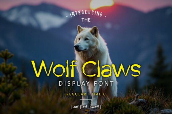 Wolf Claws: A Rugged Display Font for Bold Brand Identity