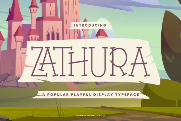 Zathura Display Font: A Playful Typeface for Digital Branding